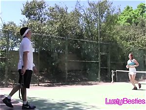 Tennis coach boners insane teens on the court